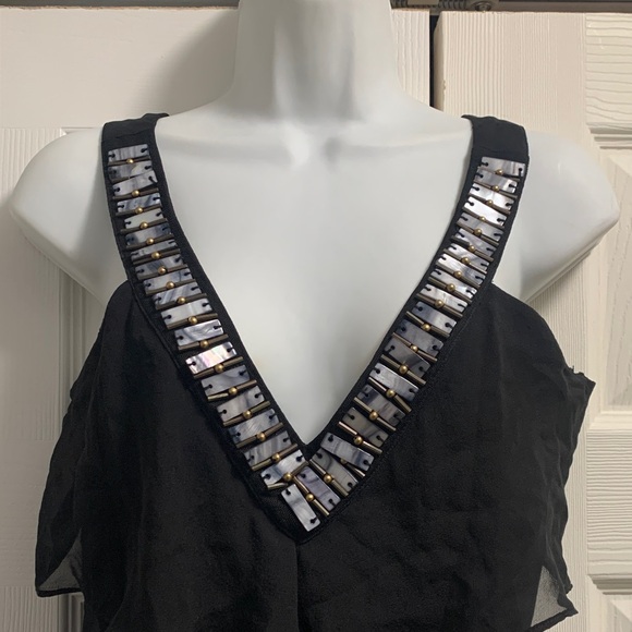 Nine West Black Mini Dress with Silver Accents - Picture 2 of 6